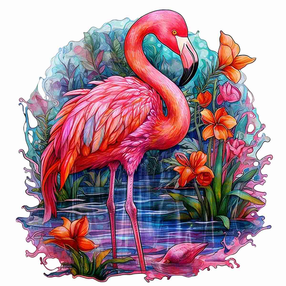 Flamingo - Jigsaw Puzzle