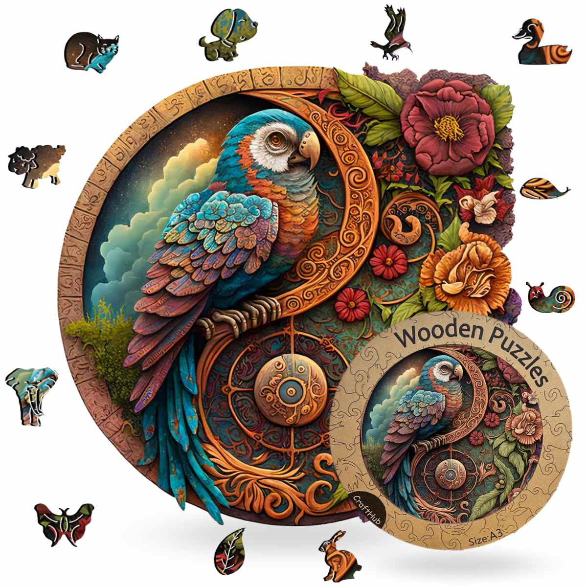 Parrot Equilibrium - Jigsaw Puzzle