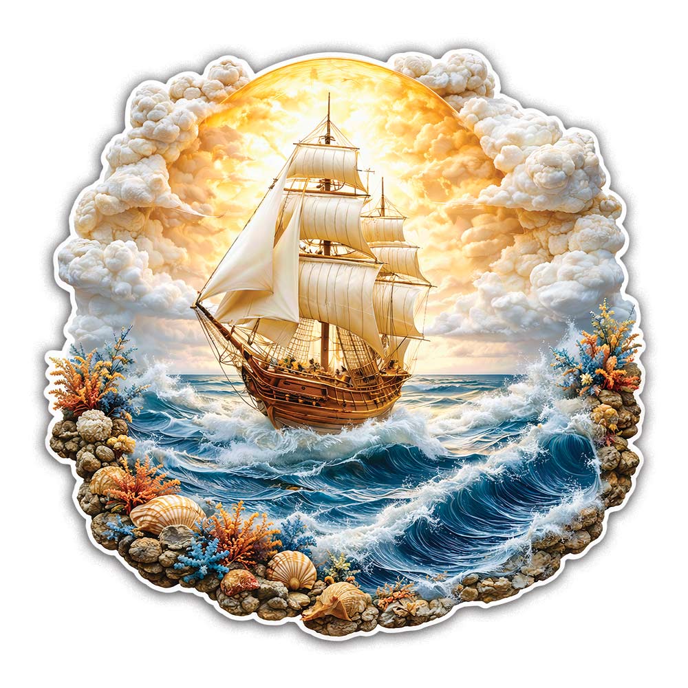 Sunset Ship - Jigsaw Puzzle