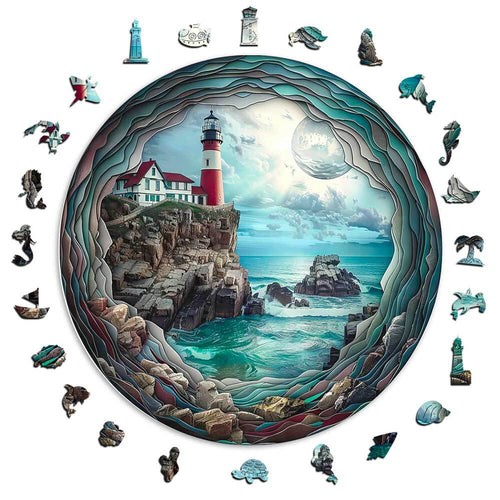 3D Dreamy Lighthouse - Jigsaw Puzzle
