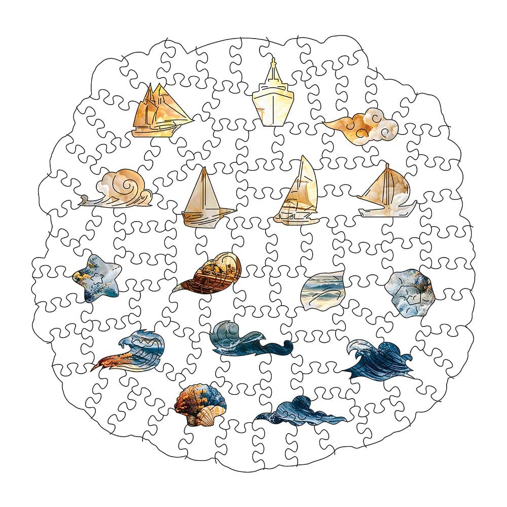 Sunset Ship - Jigsaw Puzzle