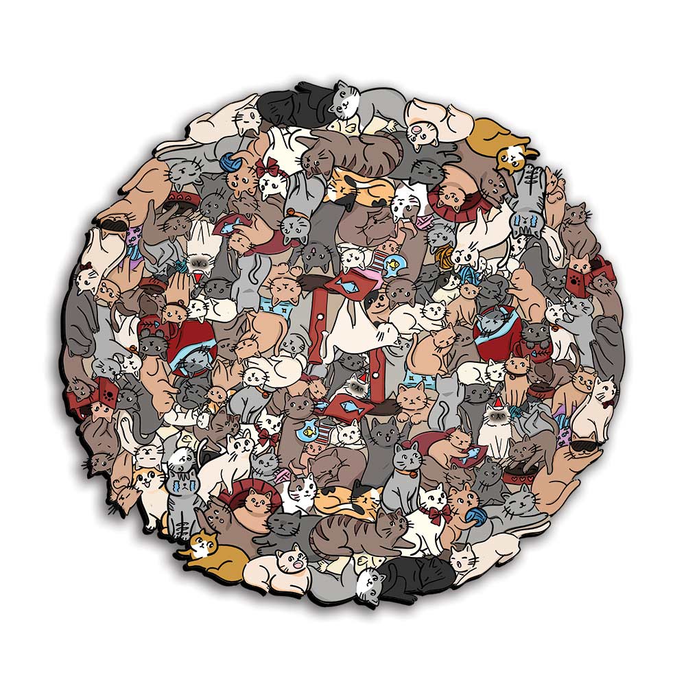 Cat Shaped - Jigsaw Puzzle