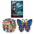 3-Pack Wooden Jigsaw Puzzle Set