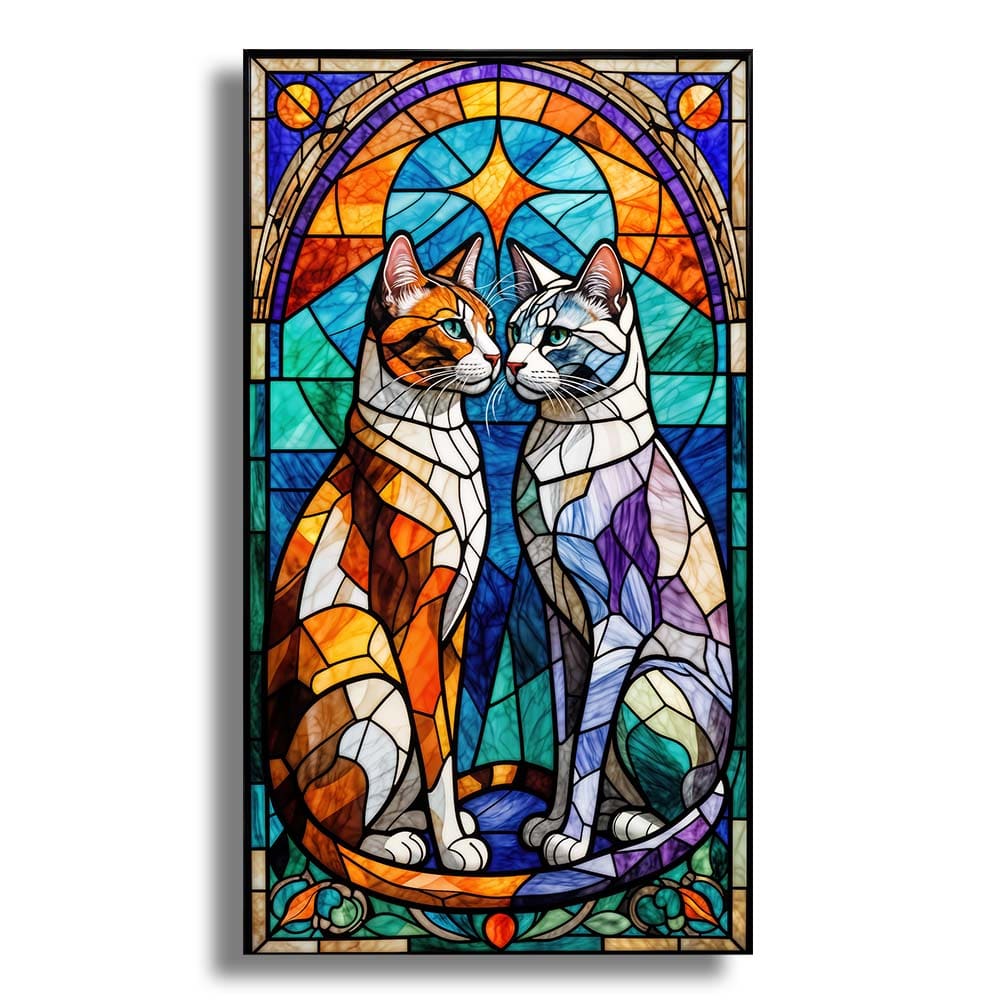 Stained Glass Cats - Jigsaw Puzzle