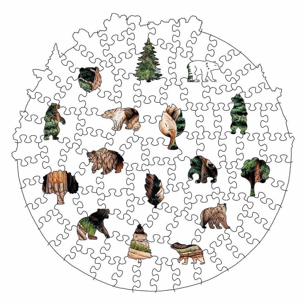 Woodland Bears - Jigsaw Puzzle