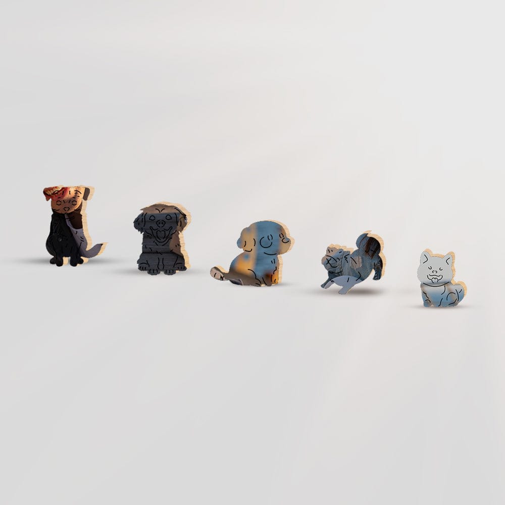 Personalized Wooden Jigsaw Puzzle – Dog Whimsies