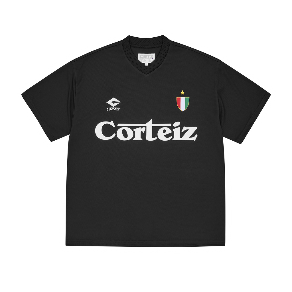 GHINI FOOTBALL JERSEY [BLACK]