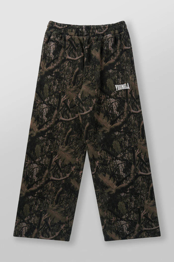 Foreign trade bestseller YOUNG LA American style trendy casual pants camouflage printed straight leg pants for men's sports and fitness
