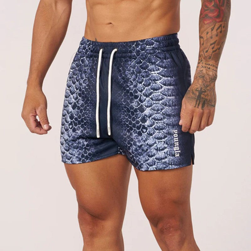 YOONGLA's new muscle fitness sports casual mesh breathable shorts for running, basketball, and iron American style pants