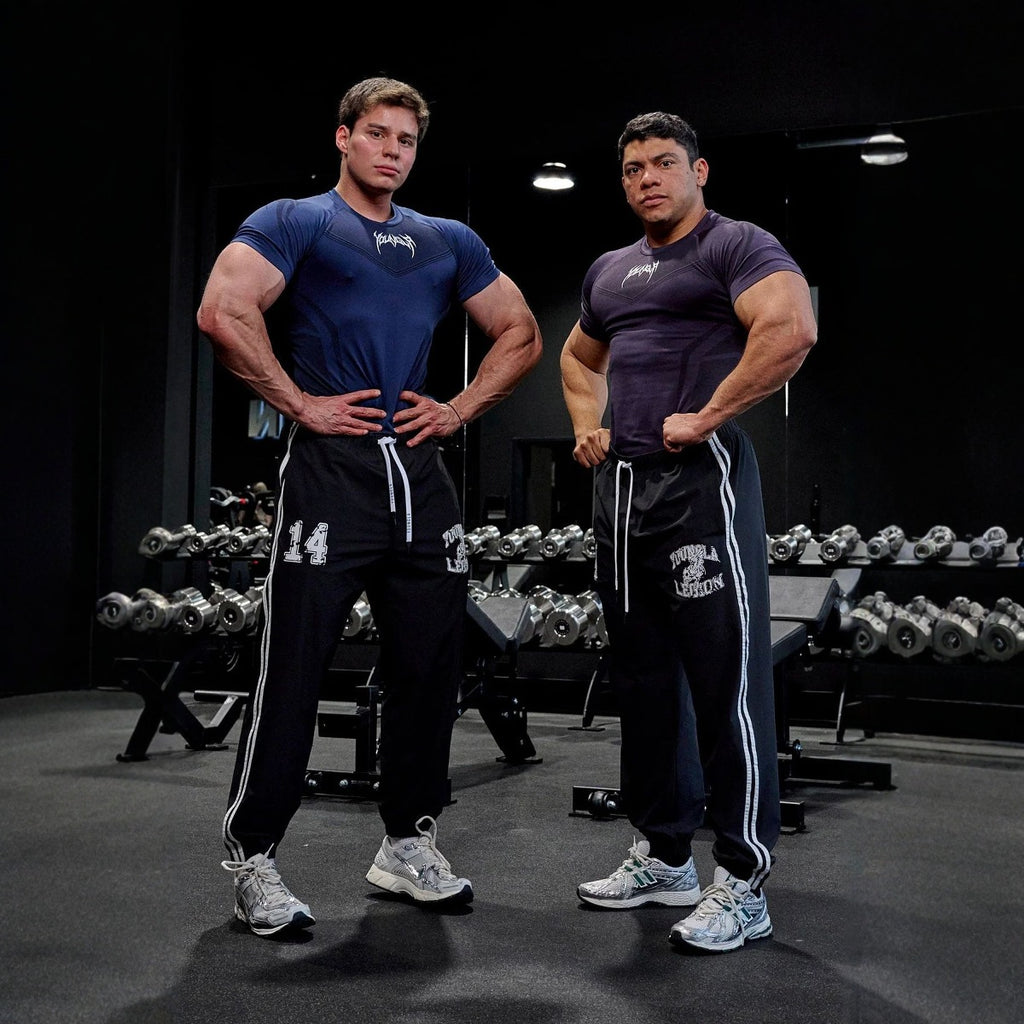 YOUNG LA American style new men's sports pants for fitness and fitness, quick drying, breathable, and elastic casual pants