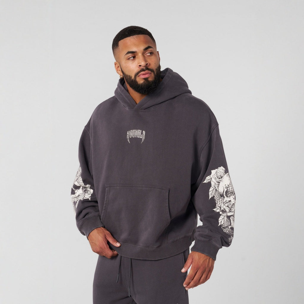 YOUNG LA American Retro Trendy Brand Men's Hoodie Autumn/Winter New Sports Fitness Running Training Hoodie