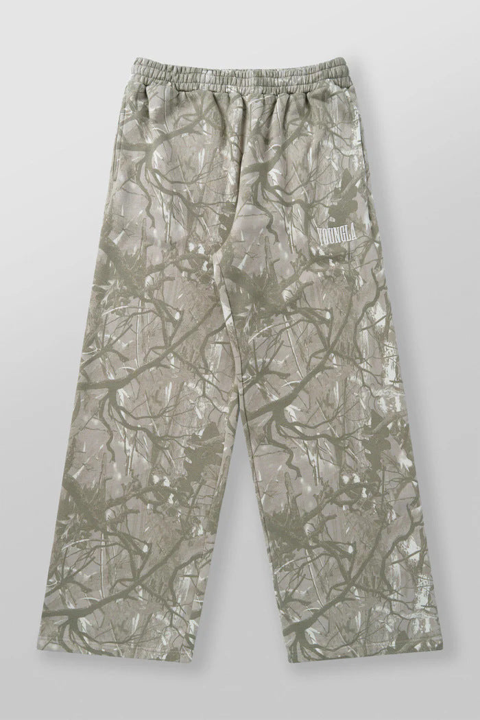 Foreign trade bestseller YOUNG LA American style trendy casual pants camouflage printed straight leg pants for men's sports and fitness