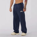 YONGLA men's sports pants loose straight leg pants American wide leg fitness pants pure cotton sports casual pants