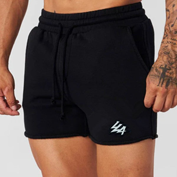 YOONGLA new men's running and fitness shorts for summer, breathable, sweat absorbing, muscle massage, three part cotton pants
