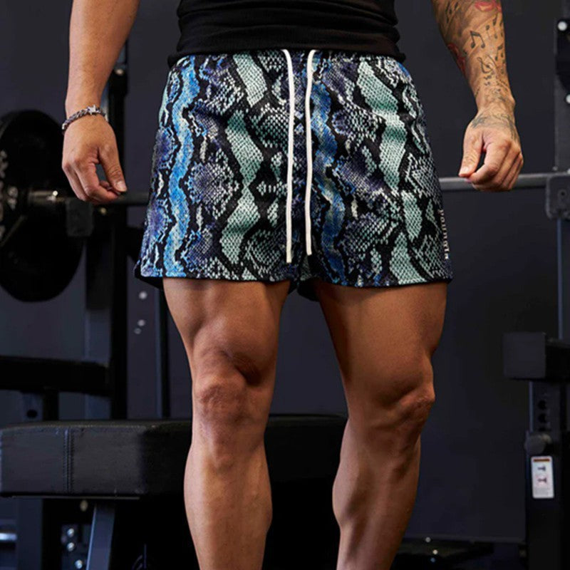 YOONGLA's new muscle fitness sports casual mesh breathable shorts for running, basketball, and iron American style pants