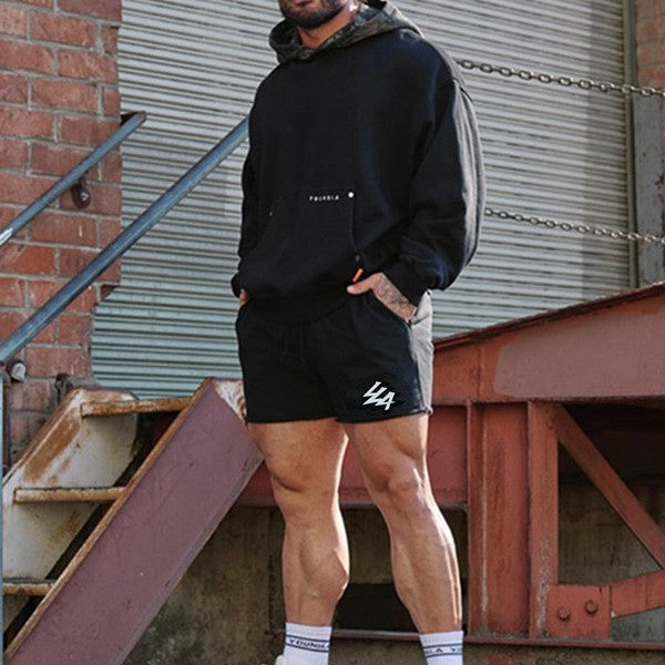 YOONGLA new men's running and fitness shorts for summer, breathable, sweat absorbing, muscle massage, three part cotton pants