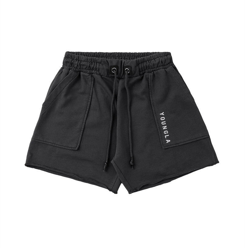 YOONGLA Men's Shorts for Summer Fitness Loose loop Sports and Leisure Running Four point Drawstring Pants Breathable and Versatile