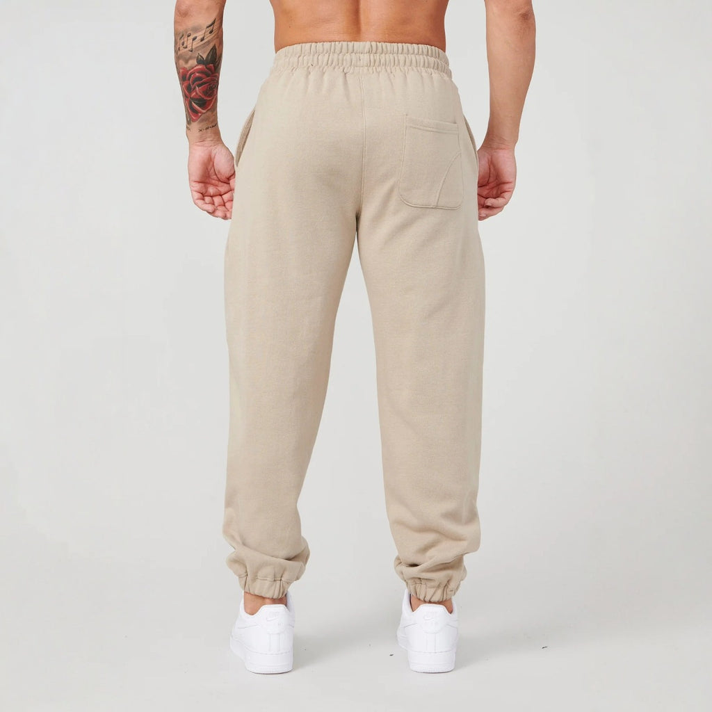 YOONGLA New Men's Sports Pants Heavy duty looped Embroidered Pants Jogger Sports Fitness Tights Waist Pants