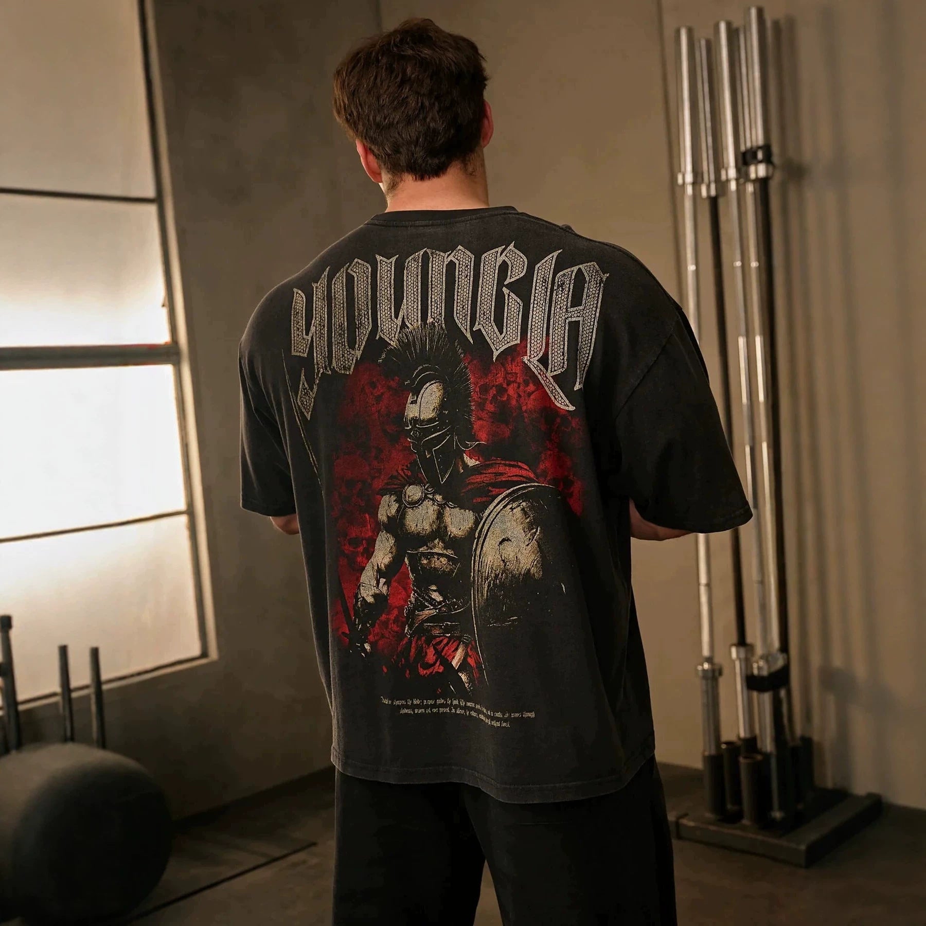 YOONGLA collaborates with Axel Martinez for men's short sleeved runners, sports and fitness short sleeved cotton casual T