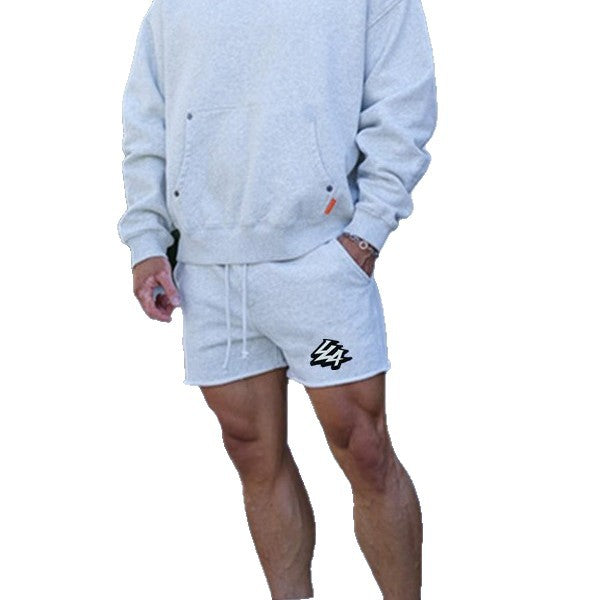YOONGLA new men's running and fitness shorts for summer, breathable, sweat absorbing, muscle massage, three part cotton pants