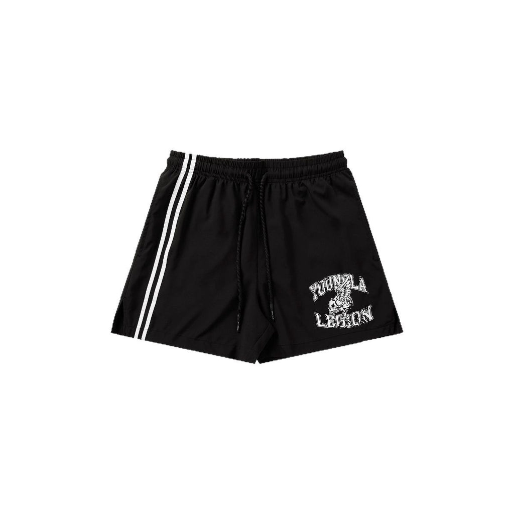 YONGLA American style new men's shorts, muscle fitness exercise quarter pants, outdoor running basketball training pants