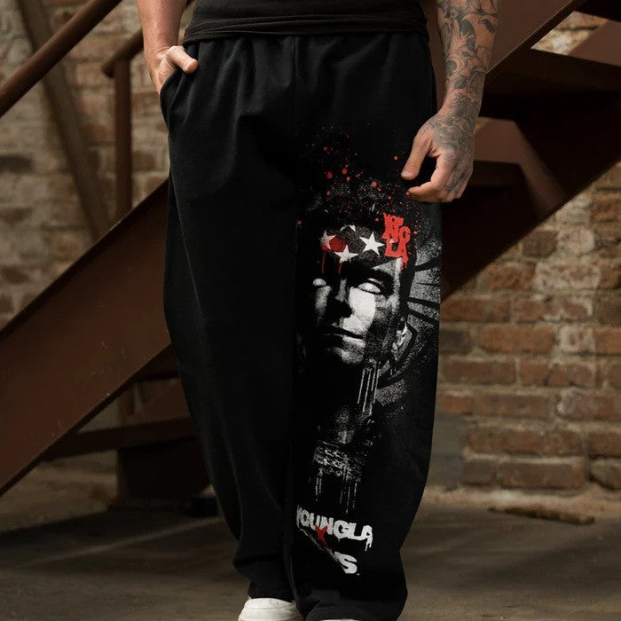 YONGLA collaborates with THE BOYS men's sports pants for runners to exercise, fitness, running, training, and casual pants
