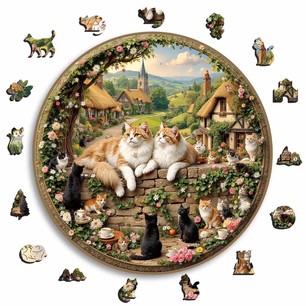 Cottage Cats - Jigsaw Puzzle