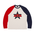 RTW STAR RAGLAN LS [NAVY/RED]