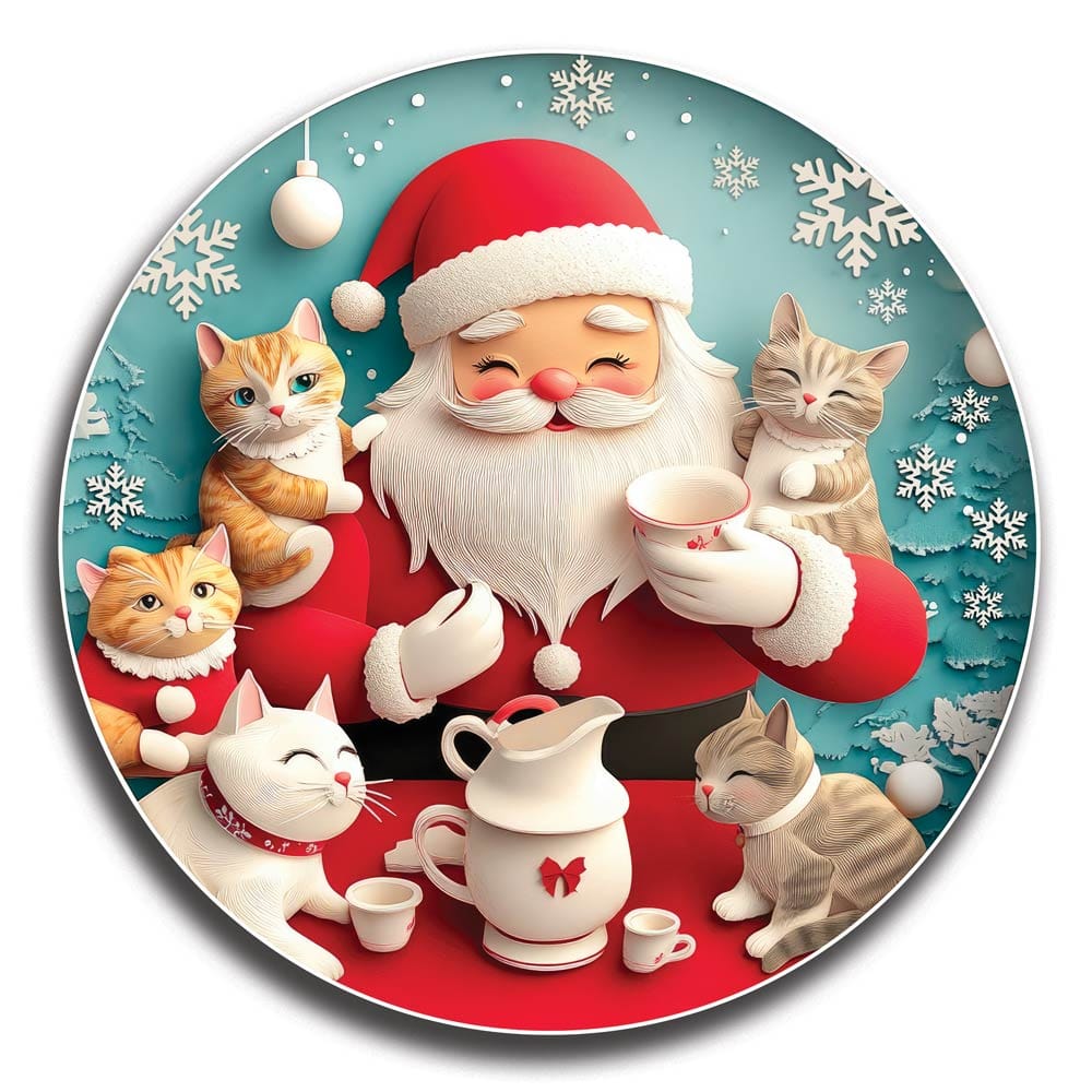 Santa with Cats - Jigsaw Puzzle