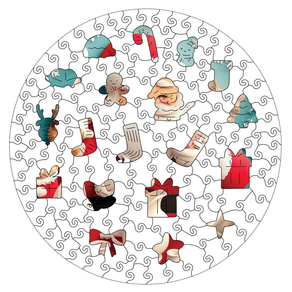 Santa with Cats - Jigsaw Puzzle