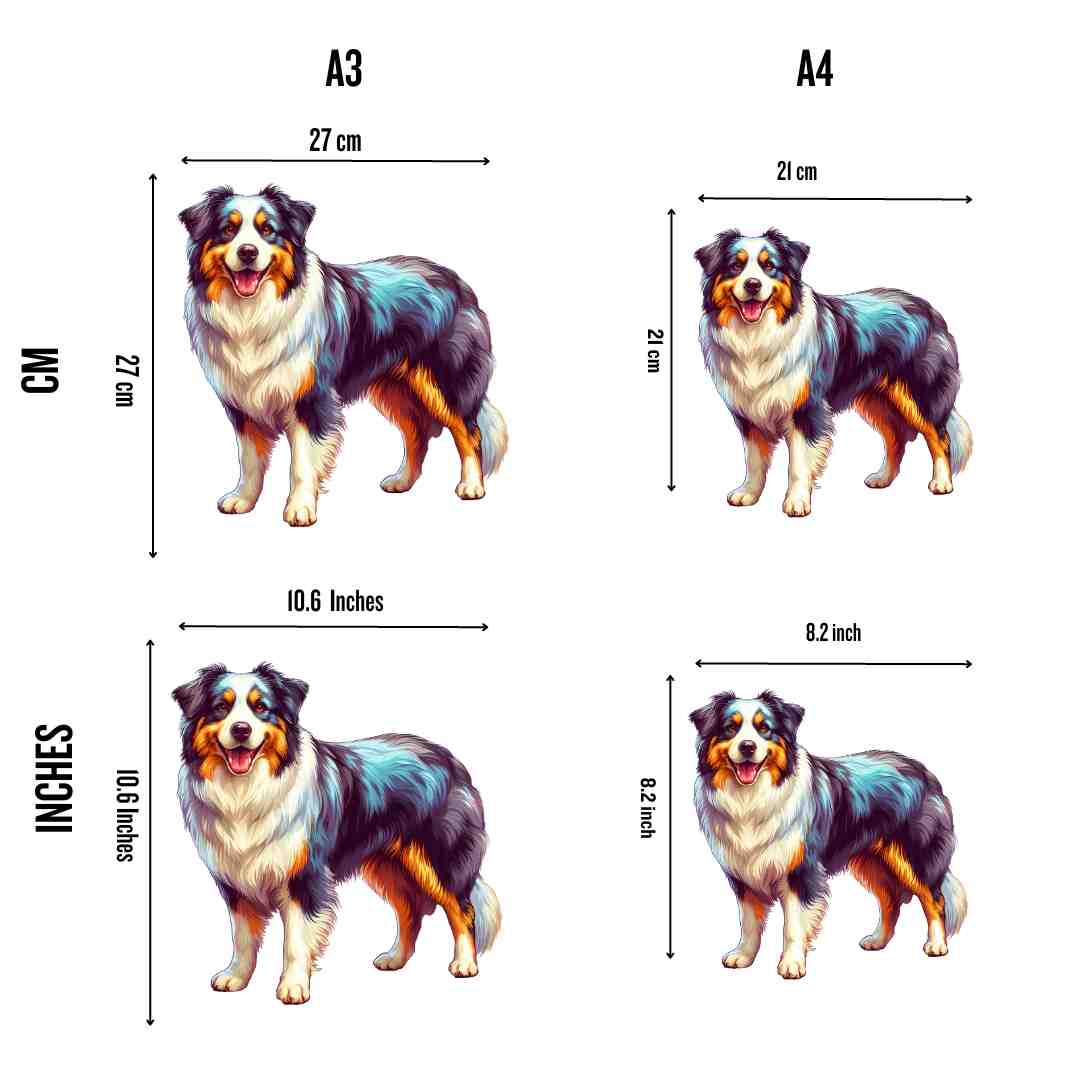 Australian Shepherd Dog - Jigsaw Puzzle