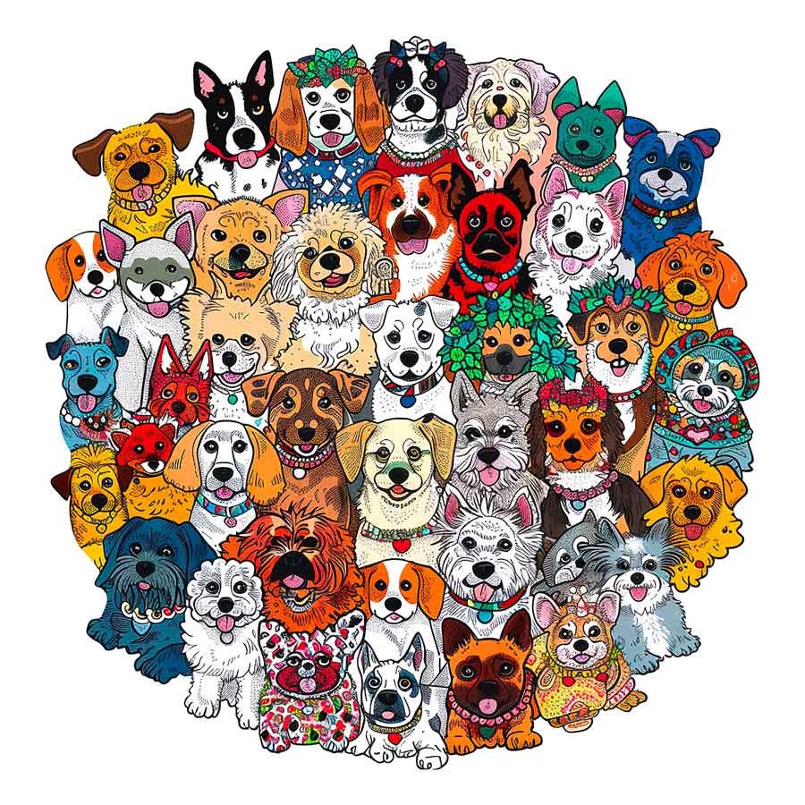 3-Pack Wooden Jigsaw Puzzle Set