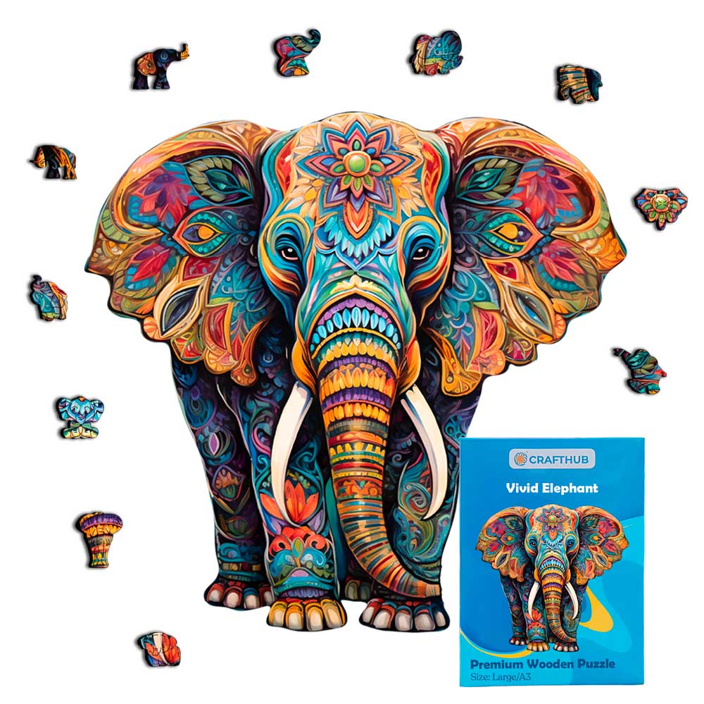 Vivid Elephant - Jigsaw Puzzle