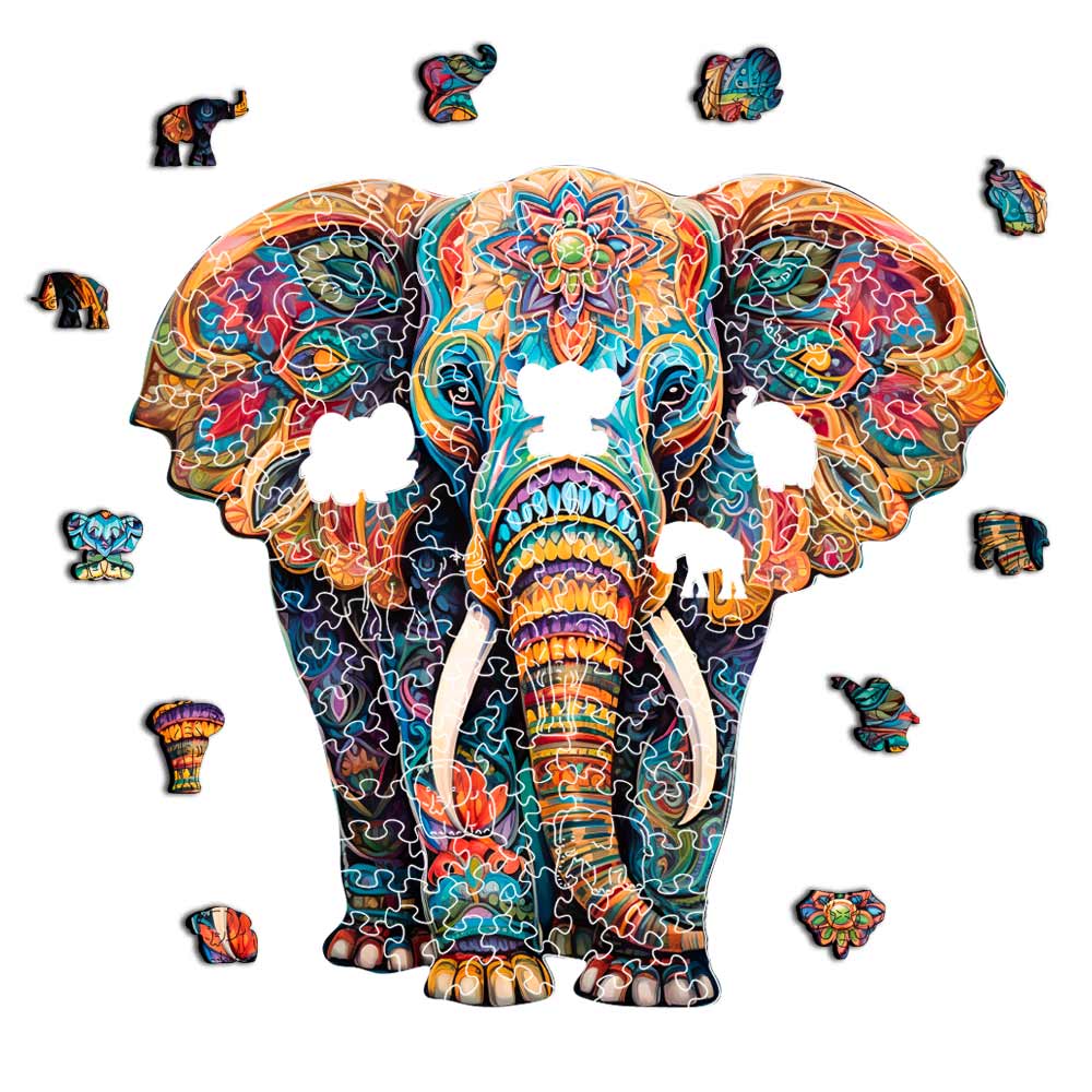 Vivid Elephant - Jigsaw Puzzle